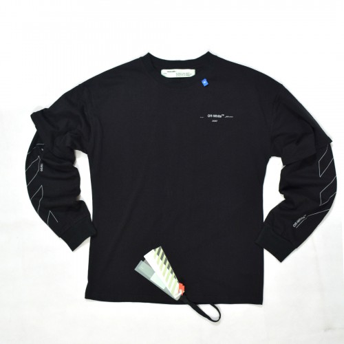 Off-White Unfinished Double Sleeve Tee